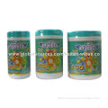 Baby Wipes with Canister, Made of 100% Cotton Towel, Spunlace Nonwoven